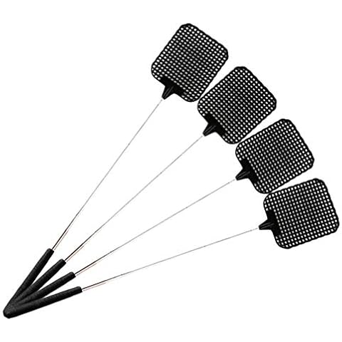 Matamoscas de mosquito de 4 piezas con mango retráctil y varilla telescópica de acero inoxidable Cover