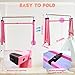 Seliyoo Foldable Gymnastics Bar for Kids, Adjustable Height from 35
