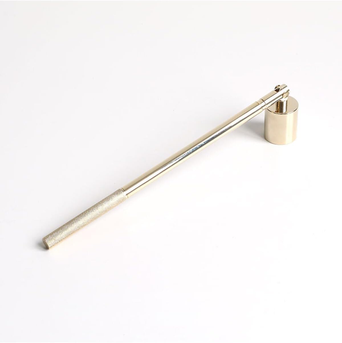 Candle Snuffer Brass Handmade 6.3 in Gold Wick Trimmer Tool Decorative Fireplace Accessories - Gold