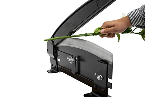 Durable High Carbon Steel 13.5" Blade Flower Stem Cutter For Fresh Flowers Only - Black, Durable, & Easy To Use #TOP5