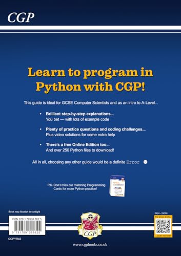 Python Programming Guide for GCSE Computer Science (includes Online Edition & Python Files) (CGP GCSE Computer Science 9-1 Revision)
