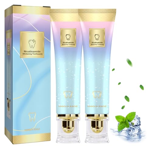 2PCS Niacinamide Whitening Toothpaste, Niacinamide Toothpaste