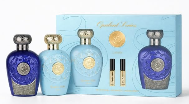 Lattafa Opulent Dubai & Blue Oud Elixir Eau De Parfum 2 x 100 ml zestaw prezentowy