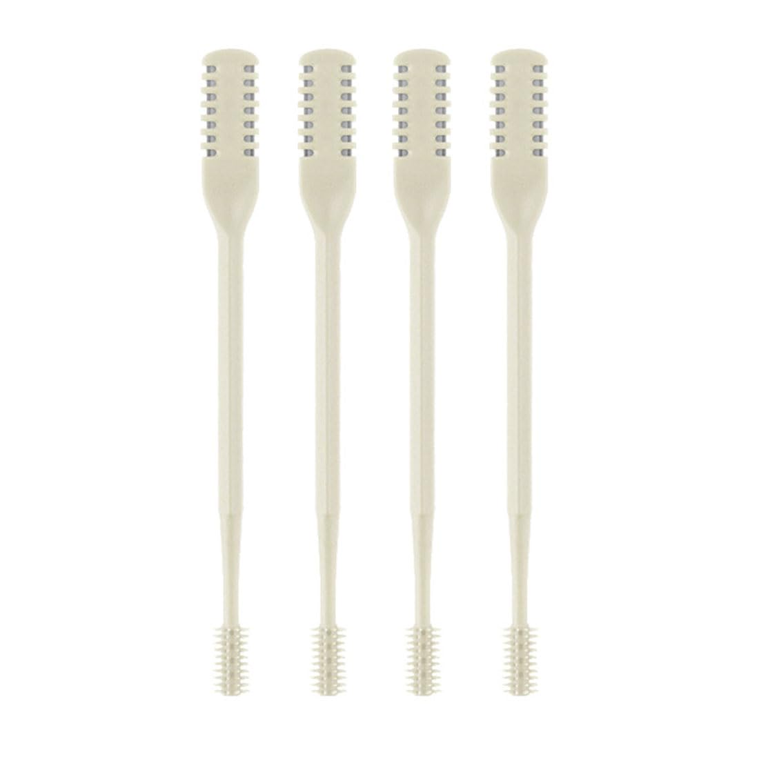 2-in-1 Nasal Hair Cutter Double-Sided Nose Hair Trimmer and Ear Pick 4-Piece Portable Grooming Tool