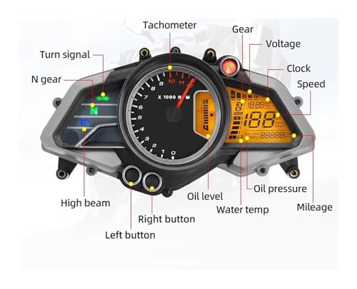 Compteur kilométrique numérique précis avec panneau d'odomètre moto - 4