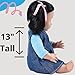 Cre8tive Minds Multi-Ethnic Toddler Baby Doll with Moveable Limbs, Denim Dress, Native American Doll for Girls and Boys Ages 19+ Months