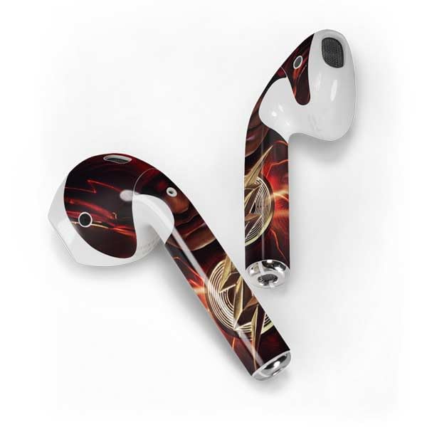 Skinit Decal Audio Skin Compatible with Apple AirPods - Officially Licensed DC Comics The Flash Movie: The Flash Poster Design