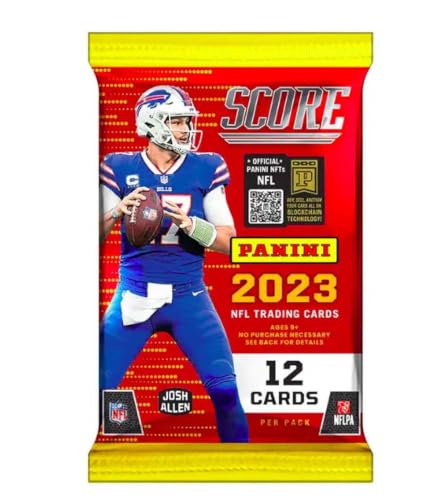 2023 Panini Score Football NFL Factory Sealed Pack of Trading Cards - 12 Cards Per Pack