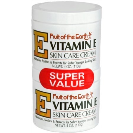 Fruit of the Earth Vitamin E Cream 8 oz (Pack of 4)