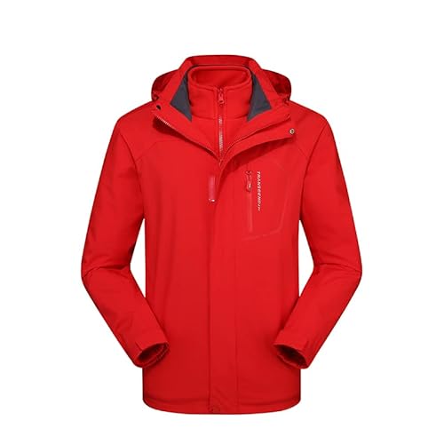 Bestgift Caldo Ski Suit tuta da sci donna tuta da sci uomo snowboard tute impermeabili per gli uomini giacca da neve mens giacca antipioggia mens mens, Cina maschio rosso, XXXXXL