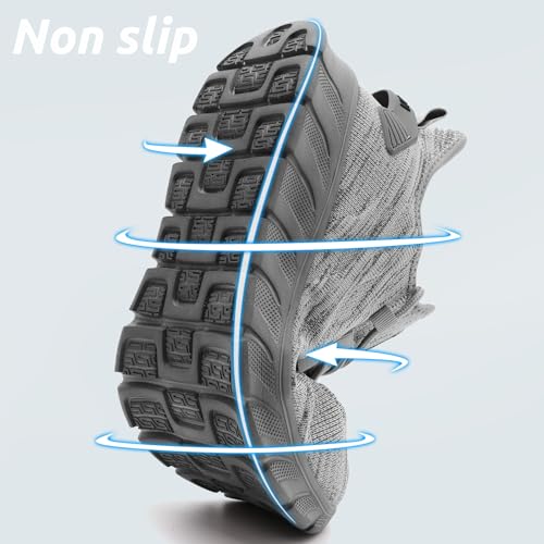 Image of Men Running Shoes Tennis Walking Gym Slip On Workout Athletic Fashion Sneakers Lightweight Breathable Sport Jogging Casual Shoe
