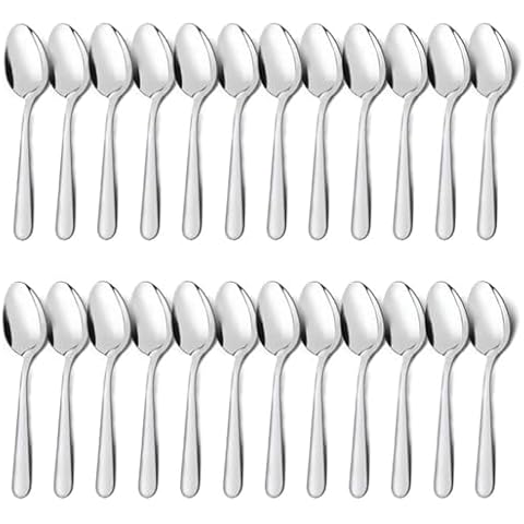 24-Piece Dinner Spoons Set, Unokit Stainless Steel Cover
