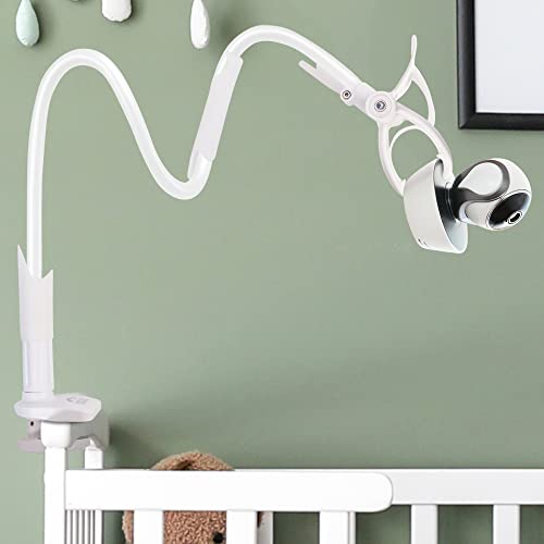 Image of KinderSense Universal Baby Monitor Mount, Extra Long (35") Flexible and Adjustable Crib Mount for Baby Camera, No Drilling No Adhesive 360 Degree Ability
