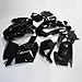 ZXMOTO ABS Motorcycle Bodywork Fairing Kit Fits for 2006 2007 2008 2009 2010 2011 Kawasaki Ninja ZX14 ZX14R ZZR1400,Glossy Black (Pieces/kit: 24)