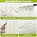 Wokceer Ivory Backdrop Curtain for Wedding Parties 10x8FT Wedding Curtains Backdrop Drapes Polyester for Photoshoot Baby Shower Birthday Party Curtains Photography Background 2 Panels 5x8FT
