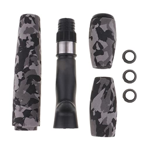 Generic Fishing Rod Handle with Secure Reel Seat for Custom Rods, as described, Camouflage
