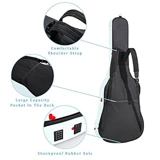 Hondank Housse de protection épaisse en éponge imperméable pour guitare acoustique, électrique, basse, guitare classique… - Les Beatles, Paul McCartney, John Lennon, RIngo Starr, George Harrison Hondank Housse de protection épaisse en éponge imperméable pour guitare acoustique, électrique, basse, guitare classique… – Image 3