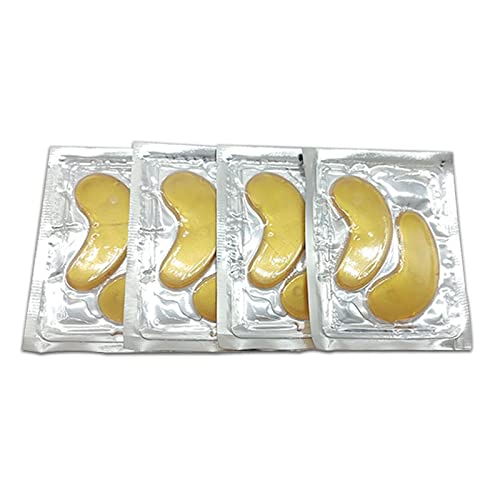 Smyrna 24K Nano Gold Collagen Eye Mask Pads, Under Eye Patches, Repair And Moisturize Puffy Eyes, Dark Circles, Under Eye Bags, Wrinkles, Black, Pair Of 10 #TOP3