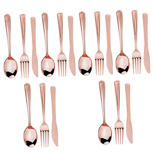 HAPINARY 30-piece Gold Dot Theme Birthday Party Knife Fork Spoon Kit Disposable for Dinner
