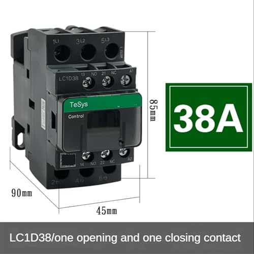 Contacteur tripolaire LC1D38 110V version noire pour commande moteur - 2