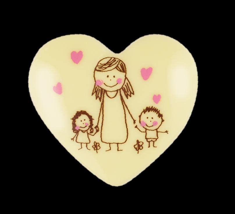 Chocolate corazón dia de la madre 44x50mm envase 54 unid.