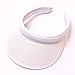 Child Wide Big Brim Visor Boys Girls Sun Hat Clip On Visors Adjustable UV Protection Cloth Covered Summer Beach Cap White