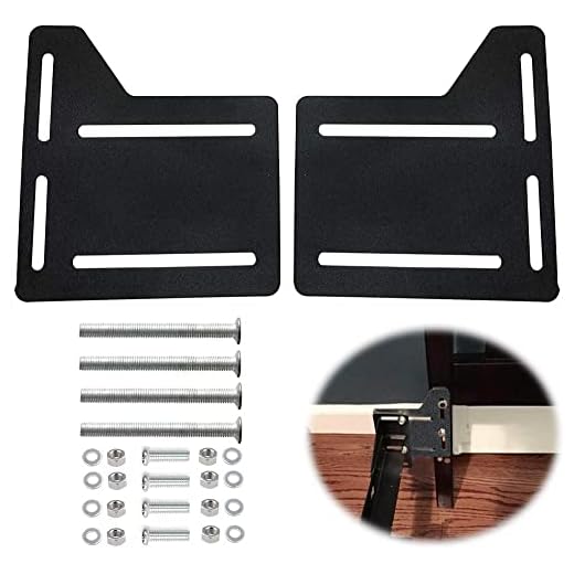 appacare 2Pcs Bed Frame Brackets Adapter for Headboard Extra, Heavy Duty Bed Modification Plate, Headboard Attachment Bracket with Hardware
