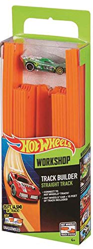 Hot Wheels Bahn Track Builder, Trackteile & Verbindungsstücke (36 Teile) für Autorennbahnen der Hot Wheels Autos, inkl. 1 Spielzeugauto, Auto Spielzeug, Spielzeug ab 4 Jahre, BHT77 – Bild 5