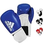 adidas Unisex Boxhandschuhe Herren Damen Kinder Sparring Training Hybrid 100 170,1 227,8 283,5 340,2 397,9 453,6 g, Blau, 284 g