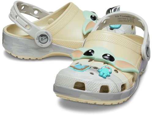 Crocs Boy's Classic Star Wars Clogs (Little Big Kid) Grogu K Bone