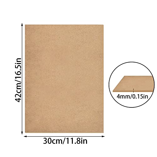 TSKDKIT A3 MDF Wood Boards for Crafts 4mm Medium Density Fiberboard Wooden Sheet Replacements - Image 2
