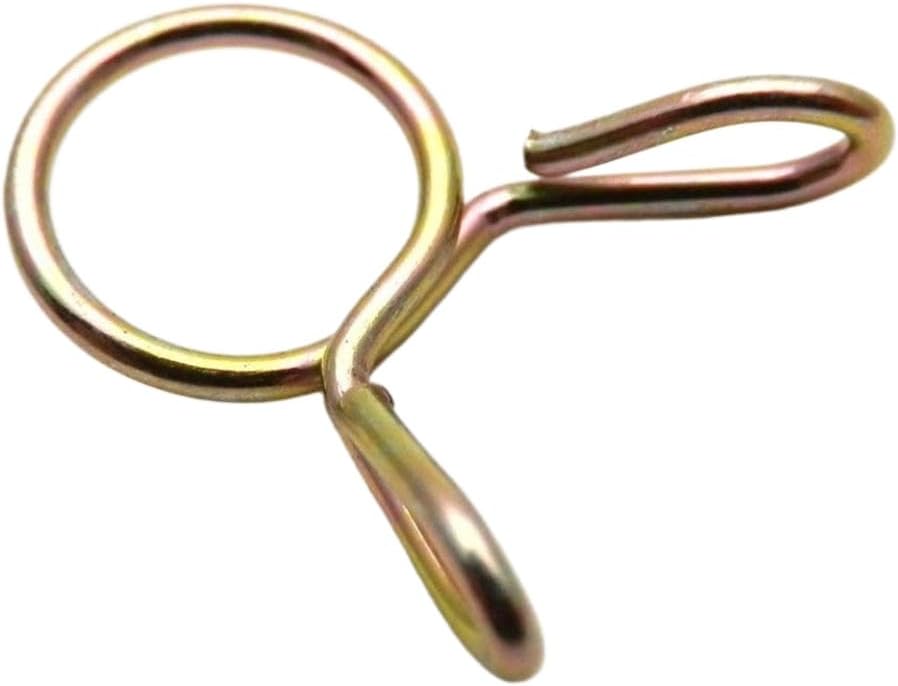 50 Pieces 8mm Motorcycle Scooter ATV Moped Fuel Line Hose Tubing Spring Clips Clamp Works With All Vehicle Models