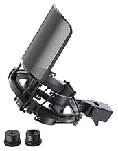 【Custom-designed for the AT2020 mic】 This bespoke shock mount achieves a perfect fit with the AT2020 microphone. Its internal curvature enables zero-gap installation with the microphone, eliminating 80% of microphone shake and mechanical noise compar...