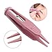 2 Pcs Infant Nose Cleaning Tweezers Round-Head Baby Booger Clips Nose Ear Cleaning Pliers Nose Booger Nippers with LED Light