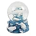 White Beluga Whale Ocean 100MM Music Water Globe Plays Tune Somewhere In Time