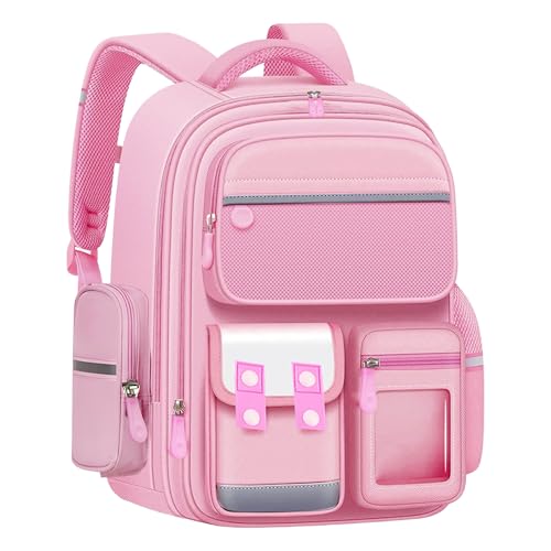 Image of Storite School Backpacks for Girls Stylish Bags for Girls Kids 7-12 Years Old Cartoon Water Resistant Backpack Durable Burden Relief School Bag Birthday