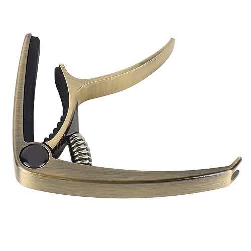 Capo de Guitarra, Capo de Guitarra Elétrica Resistente Ao Desgaste Leve para Banjo (Bronze)
