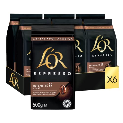 L'Or Espresso Café en Grains Forza 3kg (6 packs de 500g)