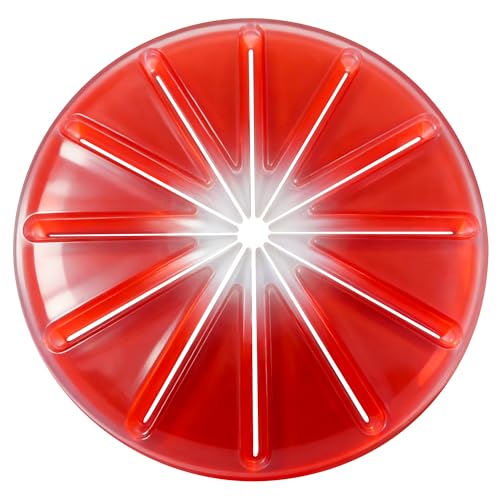 Odetina Accesorio de protección contra salpicaduras, deflector antisalpicaduras para batidores de 6 cables, mezcladores de cabeza inclinable de 4.5 cuartos de galón, fácil limpieza (rojo)