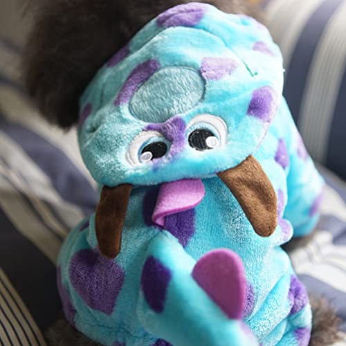 PATKAW Roupas de cachorro em forma de dinossauro adorável fantasia de Halloween para animais de esti