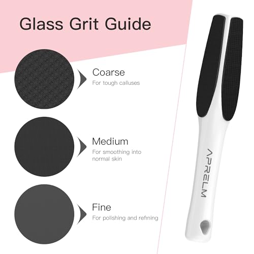 image for AprElm 3-Sided Nano Glass Foot Callus Remover, Professional 3-in-1(Coa