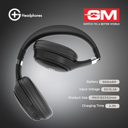 GM G+ Over-Ear Headphones Black - Image 5