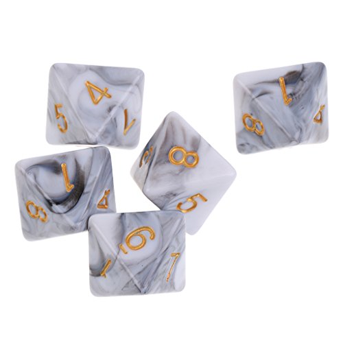 Sharprepublic Dadi Poliedrici 10 Pezzi D8 Dadi a 8...