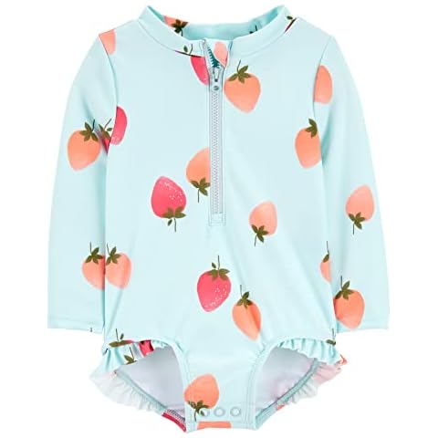 Simple Joys by Carter's Traje de Baño de Una Pieza con Protección Solar UPF 50+ para Niñas Cover