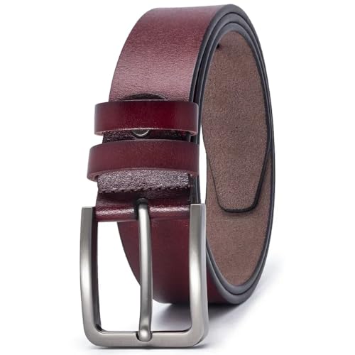 Ceinture pour homme en cuir véritable solide pour éviter les ceintures qui cassent