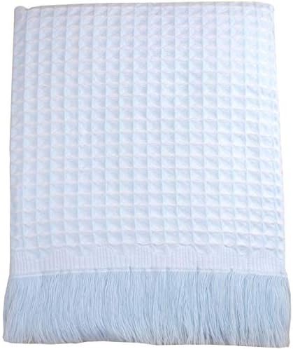 BabyPrem Baby Blanket Shawl Nursery Bedding Waffle Boys Girls Moses Cot Pink