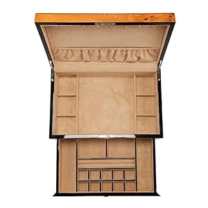 YDJGY YDJGY Schmuckkästen Schmuck Box hölzernen chinesischen Lagerung Feld Pingyao Push leichte Lacquerware Schmuck-Box aus Holz Make-up Kassette sperren YDJGY YDJGY Schmuckkästen Schmuck Box hölzernen chinesischen Lagerung Feld Pingyao Push leichte Lacquerware Schmuck-Box aus Holz Make-up Kassette sperren