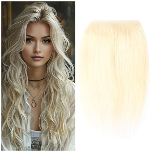 Maweilar Unisex Ultra-thin Skin Base Topper Hairpiece - Blonde, 0.78"x3.14"