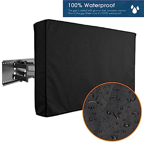 WUIOAUSXN Capa de TV à prova d'água para área externa Protetor de televisão LCD contra poeira inter