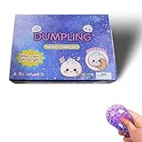 12Pc Dumplings Squishy Set, Glitter Dumpling Squishy, Juguete Antiestrés para Aliviar la Ansiedad, Masa de Descompresión Blanda para Apretar, Divertidas Bolas Antiestrés con Forma de Masa